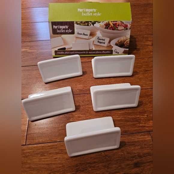 Ceramic place card set - Picture 1 of 5